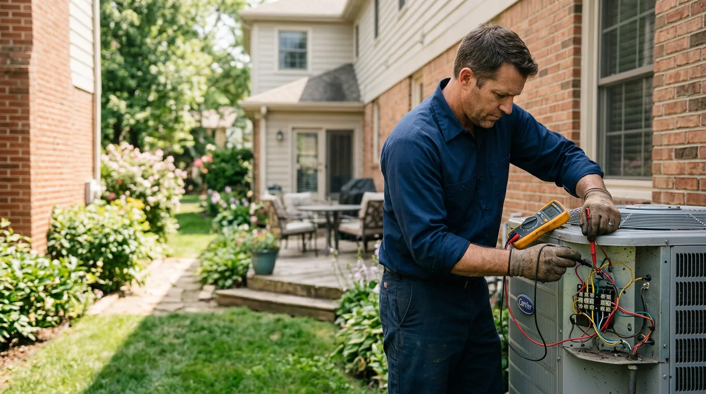 HVAC technician working near Chesterfield, NH